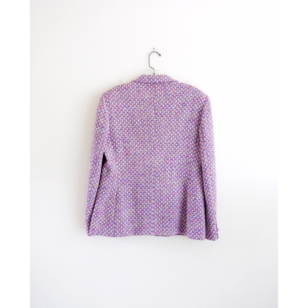 Escada Lavender Boucle Skirt Suit sz DE 40 US 8 10 - Picture 3 of 6